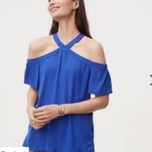 NWT LOFT Cold Shoulder Top